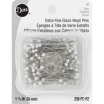 Pins, Glasshead Extra-Fine,250ct