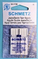 Schmetz Denim Twin Needles, 4.0/100