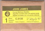 John James Curved Mattress Needles, 2.5