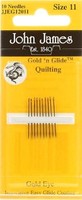 John James Gold’n Glide Quilting, Size 11